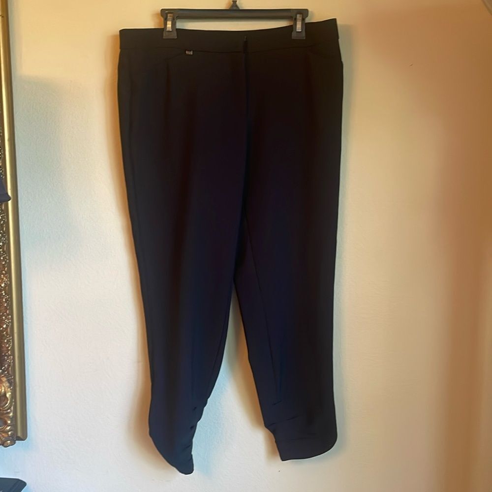 White House black market women’s crepe dress ankle pants with ankle interest 14